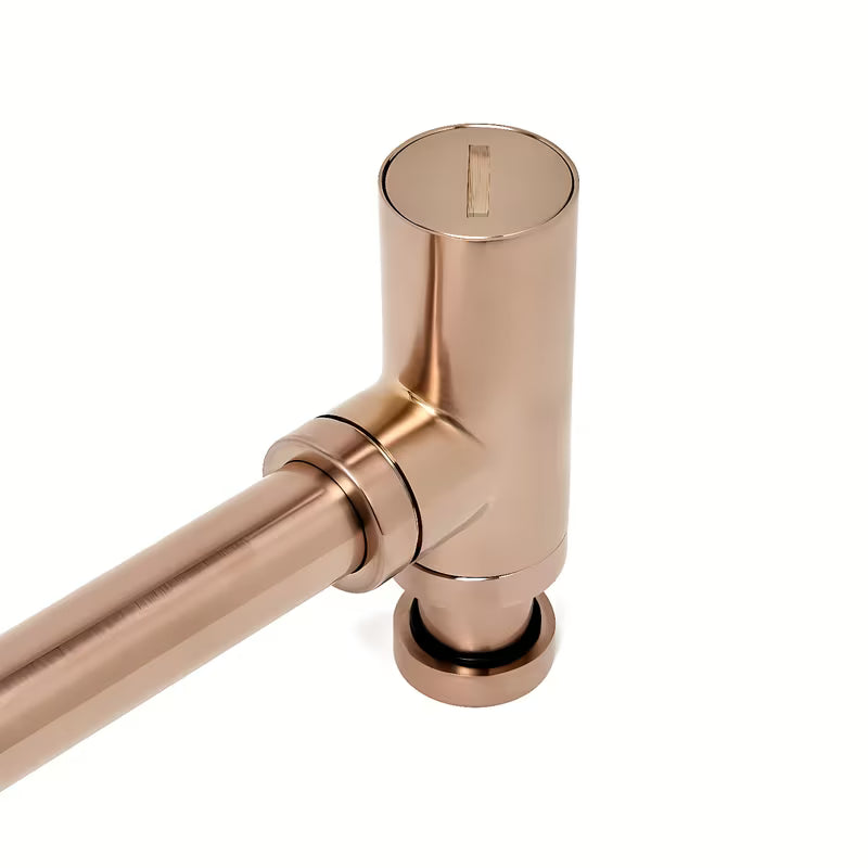 Alca Individual praustuvo sifonas DN32, rose gold matinės spalvos, su metaline rozete