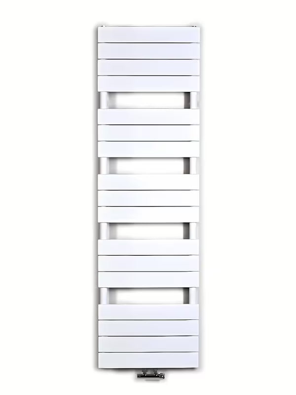Baltas kombinuotas rankšluosčių džiovintuvas Anima Viktor 45x151 cm, tinkamas pro šildymui ir rankšluosčiams džiovinti.