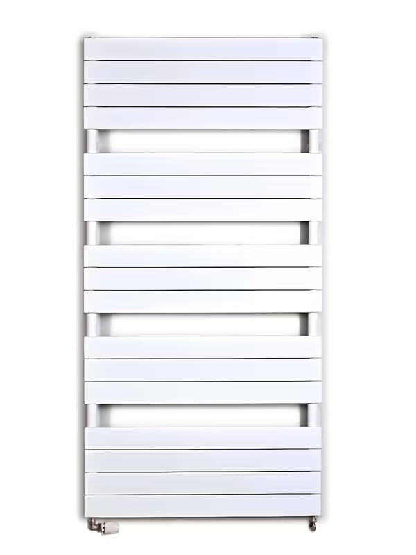 Baltas kombinuotas rankšluosčių džiovintuvas Anima Viktor 75x151 cm, tinkamas pro šildymui ir rankšluosčiams džiovinti.