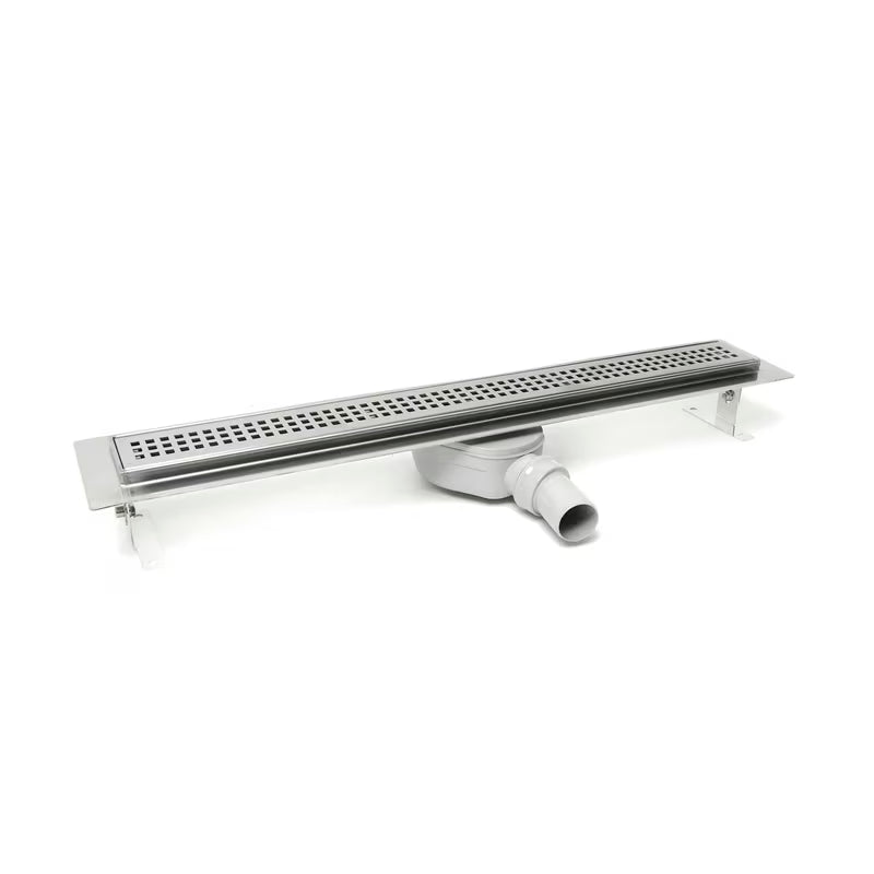Dušo latakas Anima 70 cm, chrome apdaila, su 65 cm grotelėmis ir DN40 sifonu
