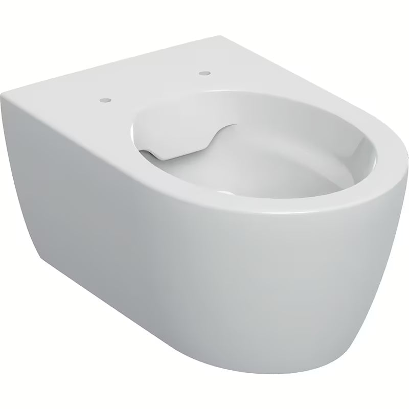 Geberit icon pakabinamas KLOZETAS rimless baltos spalvos, su paslėptu tvirtinimu