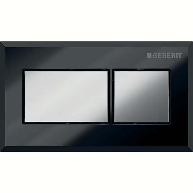 Geberit Sigma vandens nuleidimo mygtukas chromuota, kvadratinio dizaino pro dviejų kiekių vandens nuleidimas