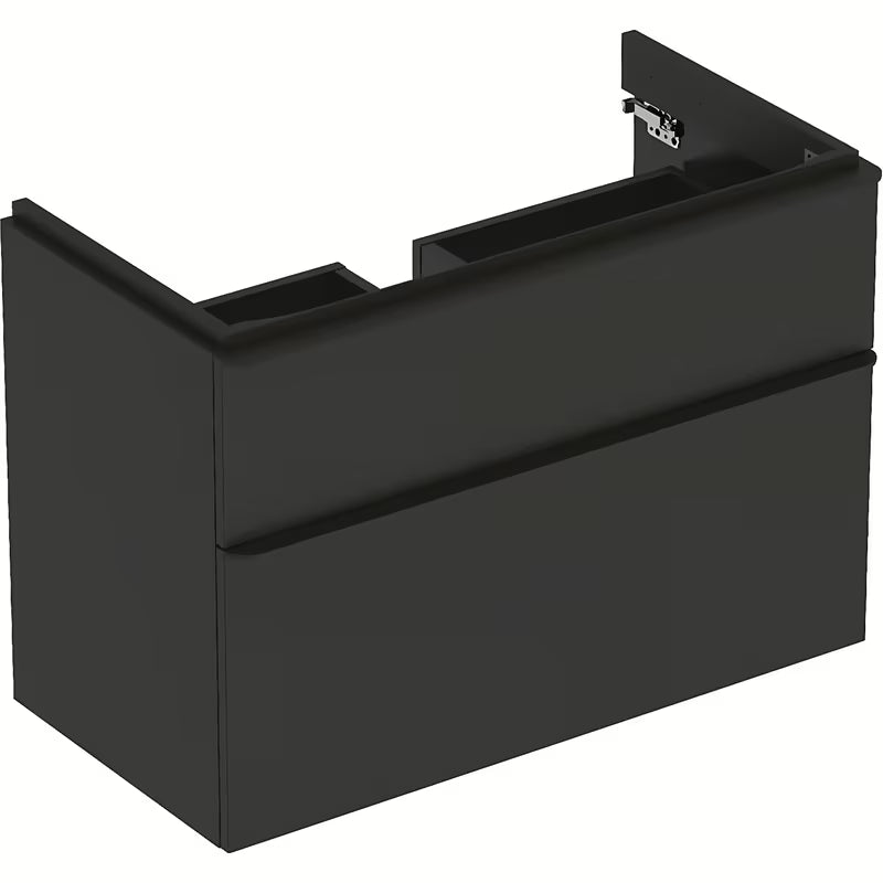 Pakabinama spintelė po praustuvu Geberit Smyle Square 88,4x47x62 cm, antracito spalvos
