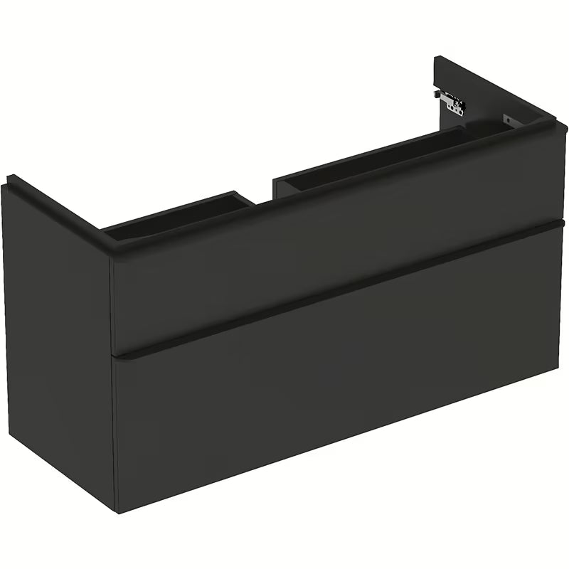 Pakabinama spintelė po praustuvu Geberit Smyle Square 118,4x62x47 cm, antracito spalvos