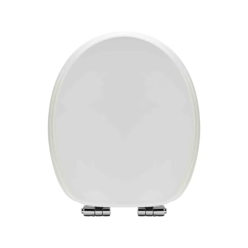 Balta KLOZETO dangtis Glacera iš MDF su softclose technologija ir žalvariniais vyriais