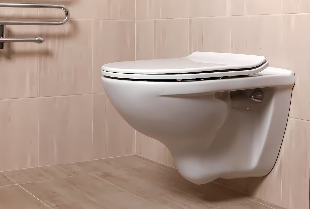 Balta itin plona KLOZETO dangtis Glacera EasySlim33 iš duroplasto su softclose ir EasyLock tvirtinimu