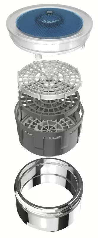 Chromuotas Grohe aeratorius su išoriniu sriegiu M 24 x 1 ir Grohe StarLight paviršiumi