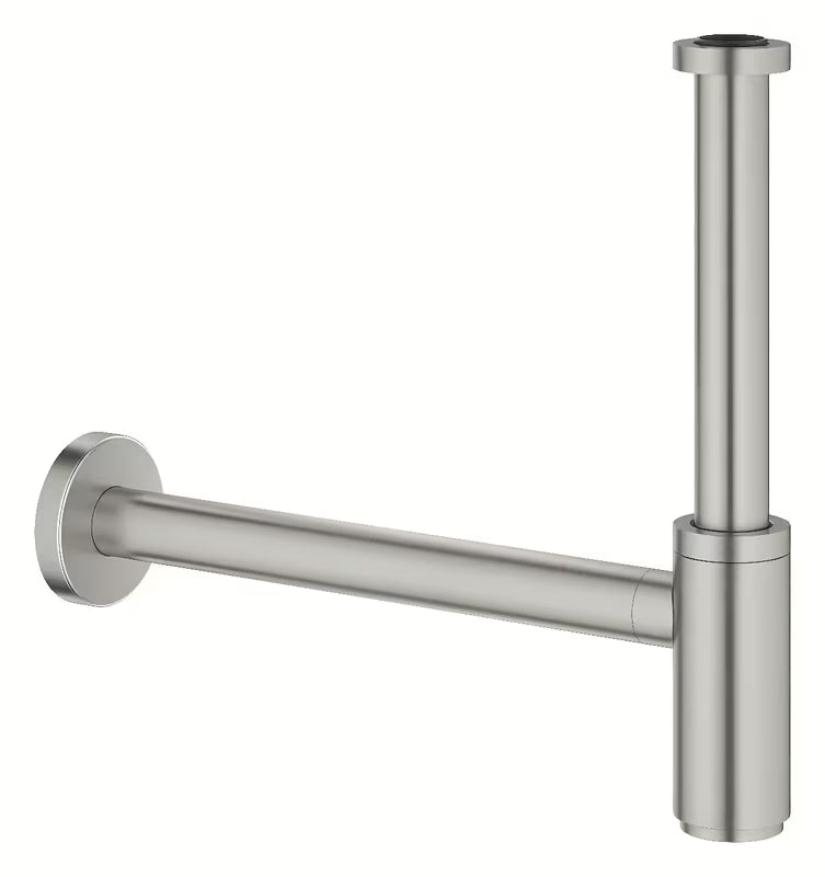 Praustuvo sifonas Grohe supersteel DN 32 su didele rozete ir užsukamu dangteliu