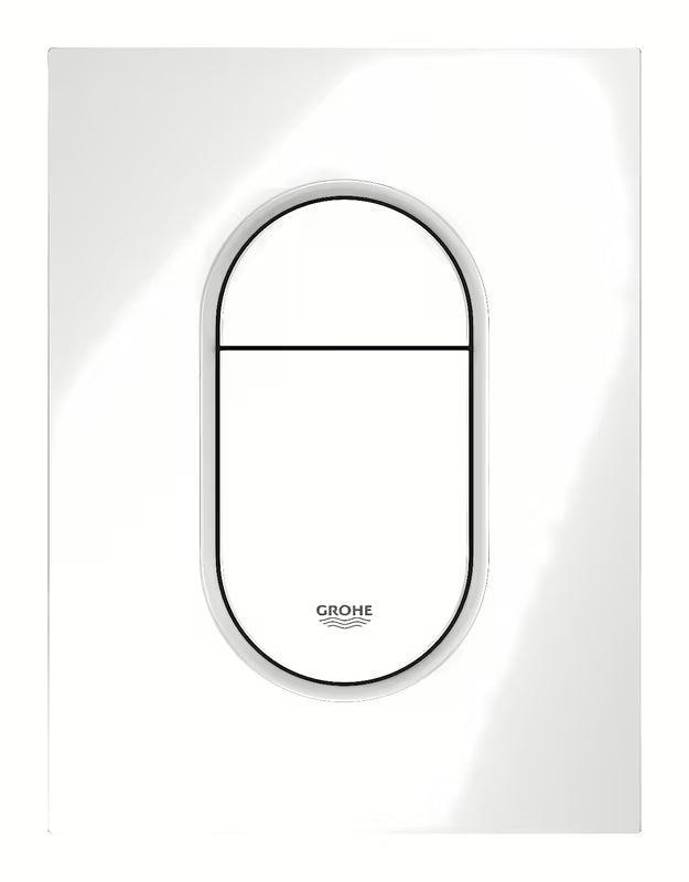 Nuleidimo mygtukas Grohe Arena Cosmopolitan S, alpinės baltos spalvos pro potinkiniai bakeliai su DualFlush ir start/stop