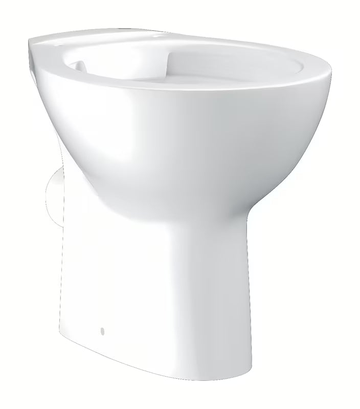 Stovintis pastatomas KLOZETAS Grohe Bau Ceramic rimless, Alpine White spalvos, iš glazūruotos stiklo keramikos.