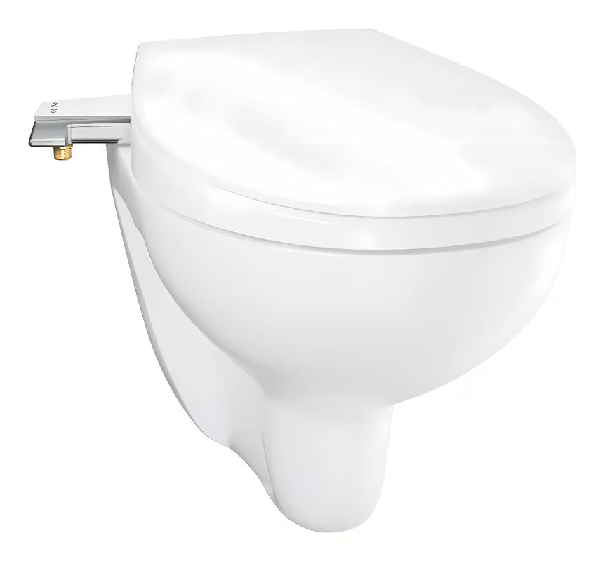 Rankinis bidė dangtis Grohe Bau Ceramic iš duroplasto su softclose funkcija, spalva – alpine-white.