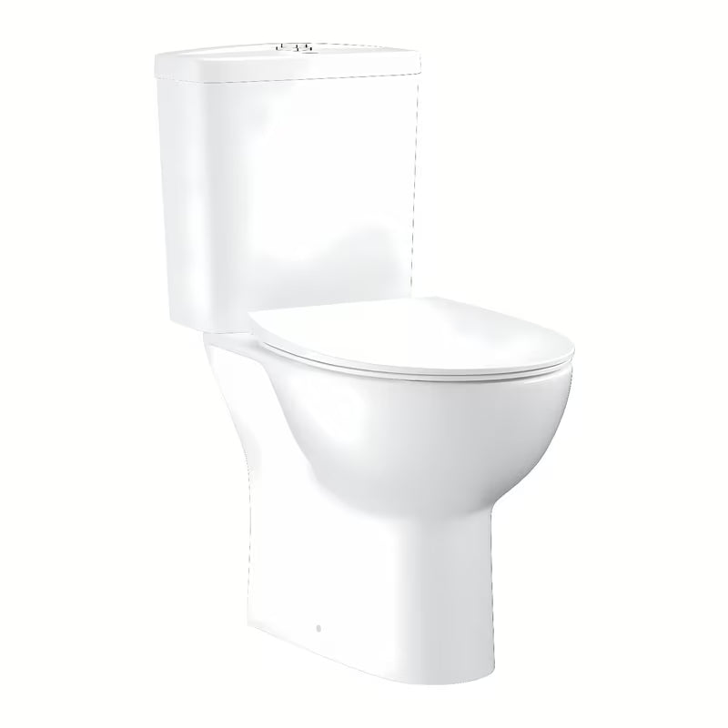 Balti PASTATOMAS klozetas Grohe Bau Ceramic su Rimless dubeniu ir slim sėdyne softclose