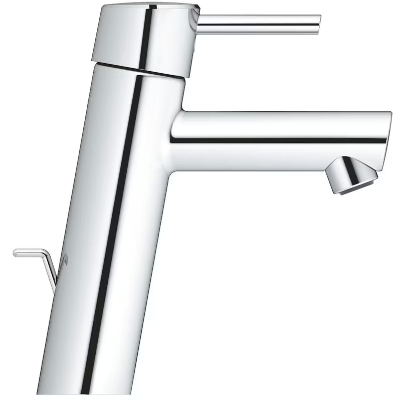 Chromuotas praustuvo maišytuvas Grohe Concetto New su svirtiniu valdymu ir nuotako komplektu
