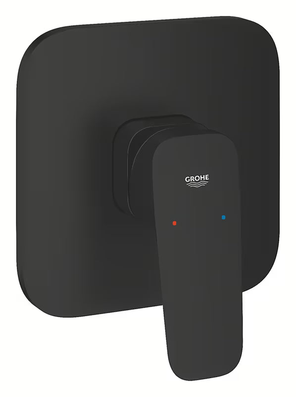 Grohe Cubeo potinkinė dušo maišytuvas, juodos matinės spalvos, su svirtiniu valdymu