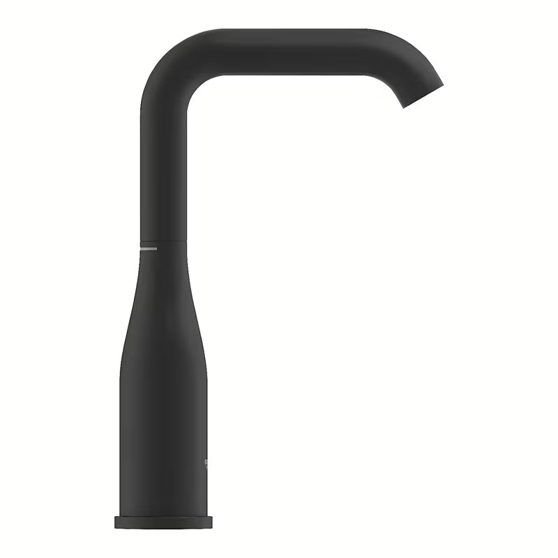 Praustuvo svirtinis maišytuvas Grohe Essence, L dydžio, phantom black apdailos, su pasukamu snapu.