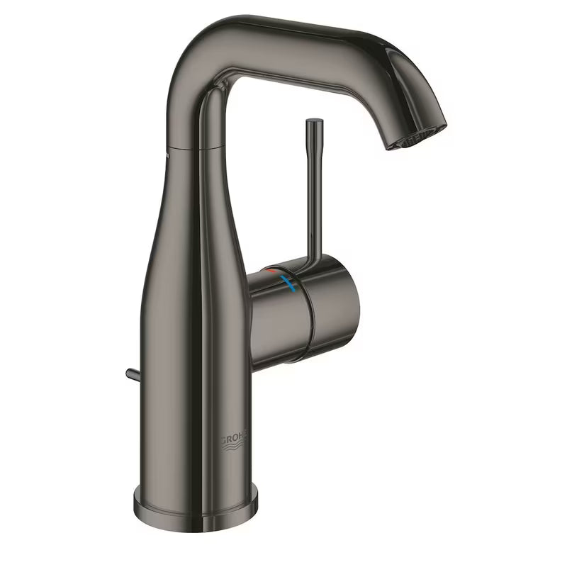 Grohe Essence New praustuvo svirtinis maišytuvas su praustuvo dugno vožtuvas Hard Graphite apdailos