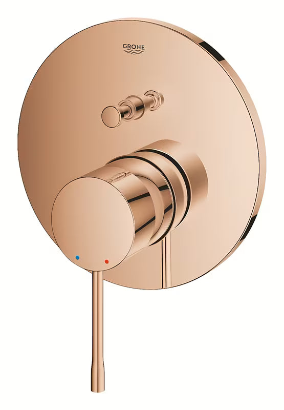 Potinkinė dušo ir vonios maišytuvas Grohe Essence New, spalva warm sunset, su 2 krypčių perjungikliu