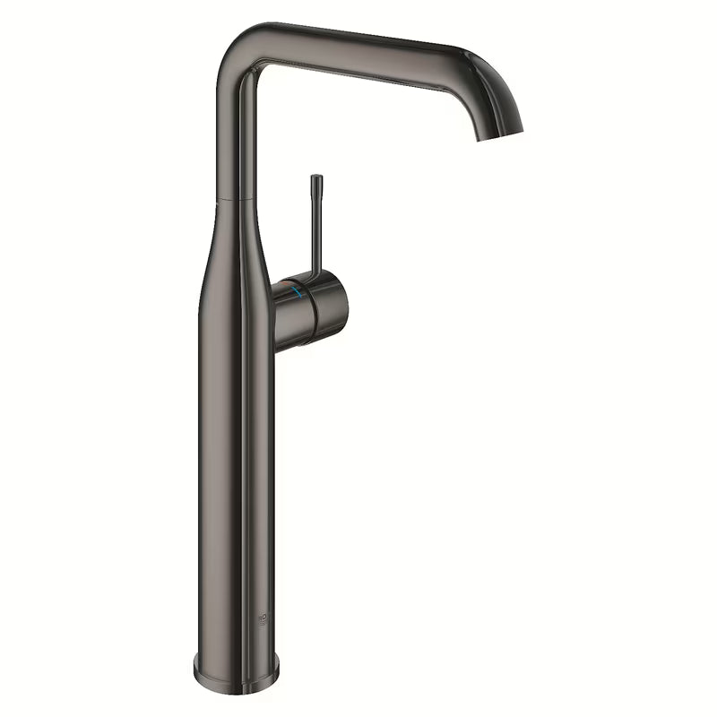 Aukštas praustuvo maišytuvas Grohe Essence New, spalva kieta grafit pro pastatomas ant stalviršio praustuvas