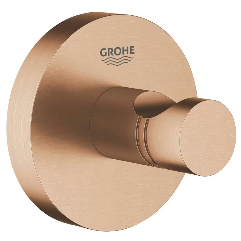 Kabliukas chalatui Grohe Essentials, Brushed Warm Sunset paviršiaus, su paslėptu tvirtinimu