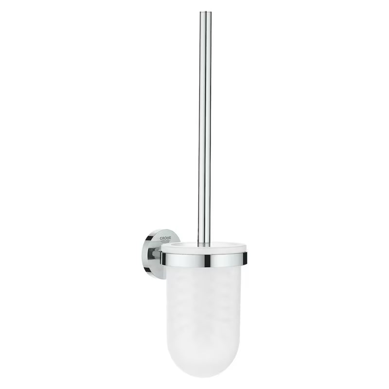 Grohe Essentials rinkinys WC šepečiai, chromo spalvos, montuojamas ant sienos, su paslėptu tvirtinimu