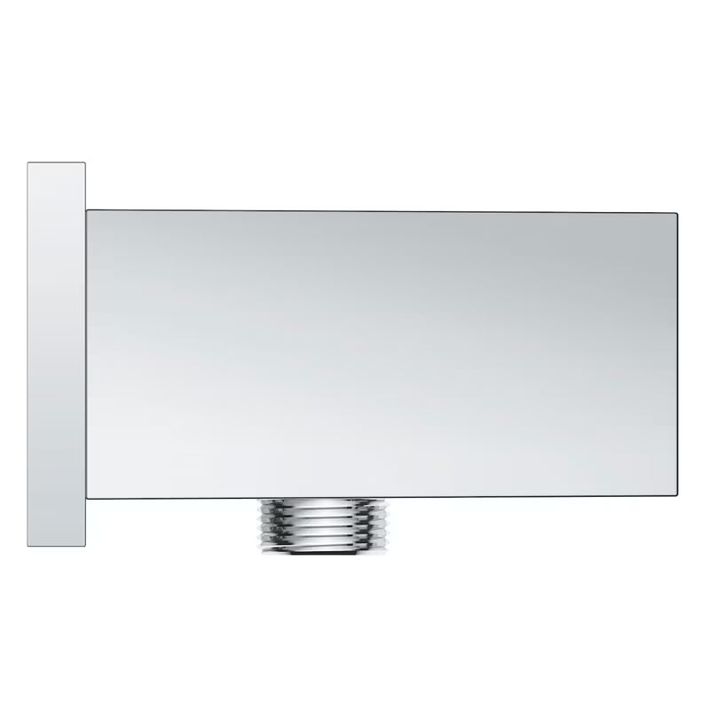 Chromo spalvos išvadas potinkinis Grohe Euphoria Cube su dušo laikikliu, kvadratinio dizaino