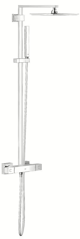 Dušo sistema Grohe Euphoria Cube XXL 230 su termostatiniu maišytuvu chromo spalvos.