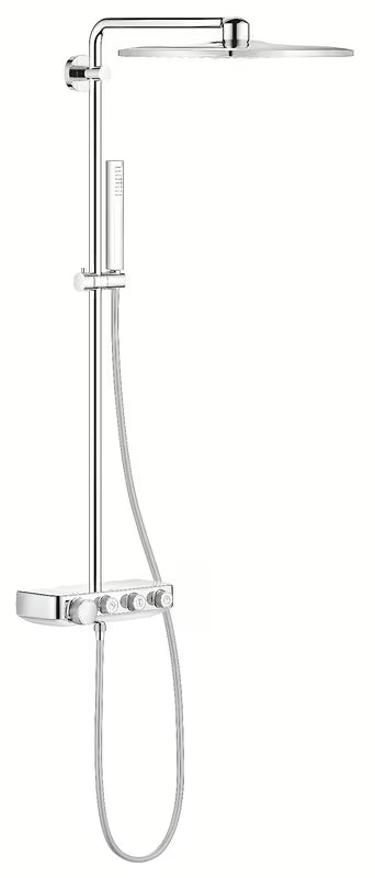 Chrominis dušo sistema Grohe Euphoria smartcontrol su termostatu, 310 mm viršutiniu dušu ir rankiniu dušu