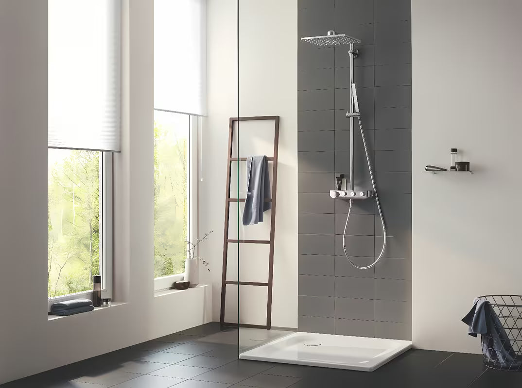 Chrominis dušo sistema Grohe Euphoria smartcontrol su termostatu, 310 mm viršutiniu dušu ir rankiniu dušu