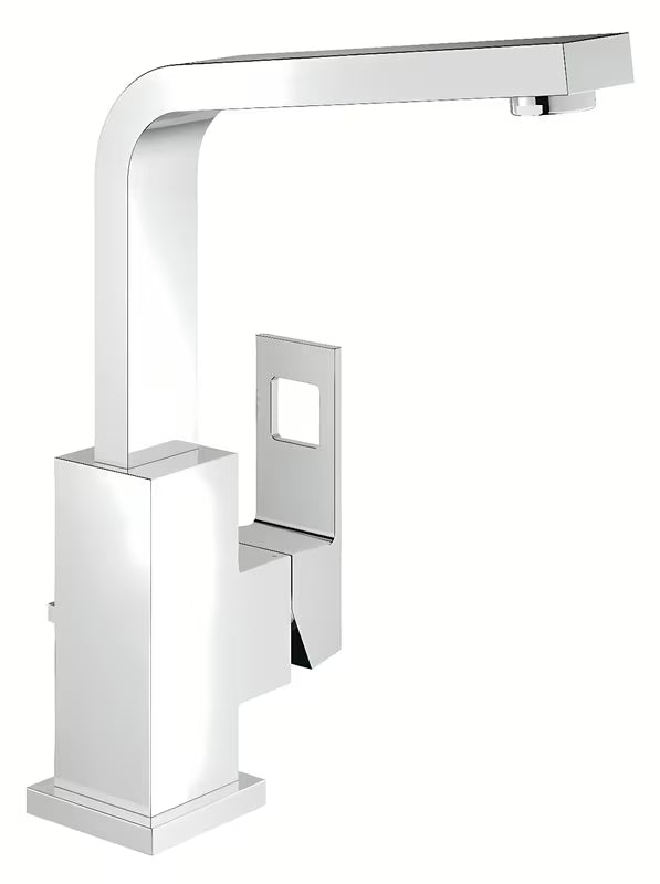 Grohe Eurocube aukštas praustuvo maišytuvas, chromo spalvos, su svirtiniu valdymu ir pasukamu snapu