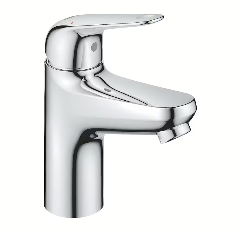 Chromuotas svirtinis praustuvo maišytuvas Grohe Euroeco su taupia Grohe Water Saving technologija