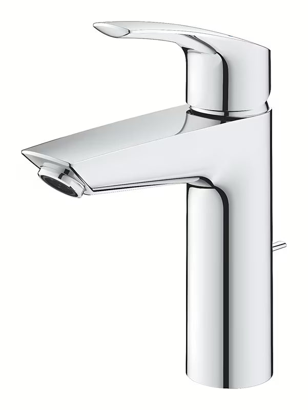 Chromo spalvos svirtinis stovintis praustuvo maišytuvas Grohe Eurosmart New su praustuvo dugno vožtuvas
