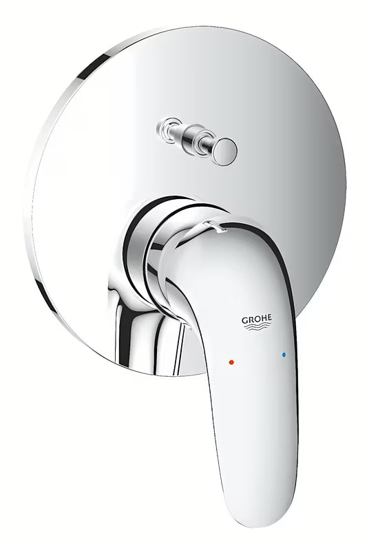 Potinkinė dušo/vonios maišytuvas Grohe Eurostyle Solid, chromo spalvos, su svirtimi ir 2 krypčių perjungikliu.
