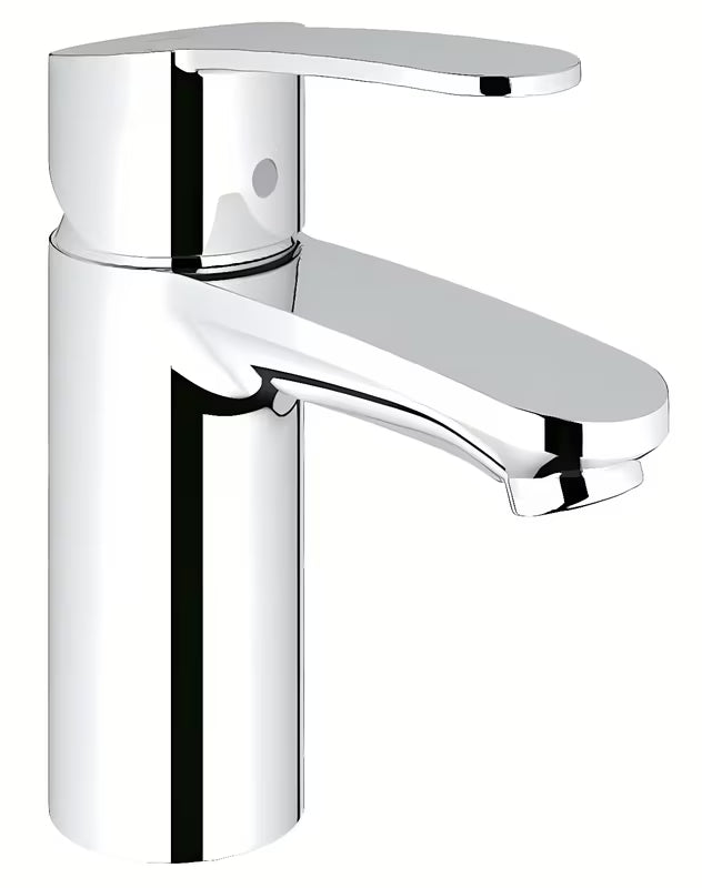 Chromuotas praustuvo maišytuvas Grohe Eurostyle Cosmopolitan su svirtiniu valdymu ir taupia EcoJoy technologija.