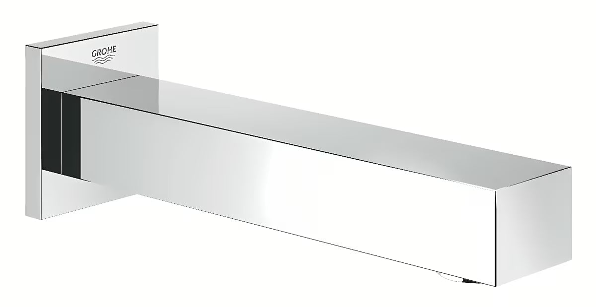 Sieninis vonios snapas Grohe chromo spalvos, su aeratoriumi ir Grohe StarLight paviršiumi.