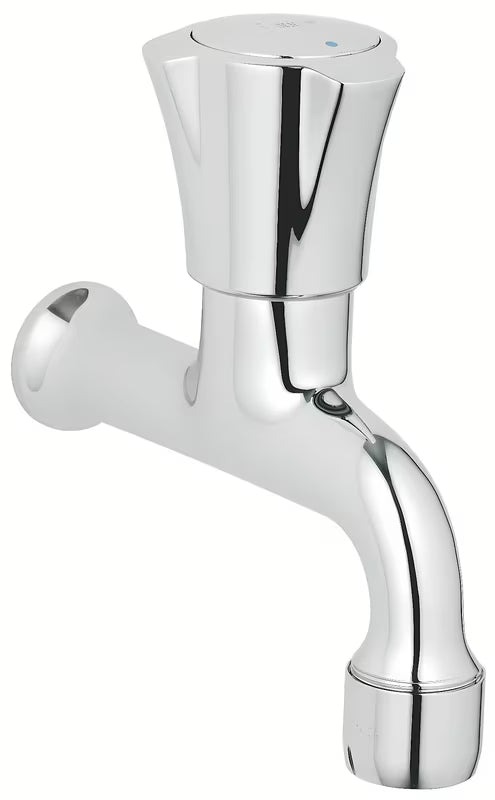 Chromuotas praustuvo ventilis Grohe Costa pro montuoti ant sienos, su aeratoriumi ir Grohe StarLight paviršiumi.