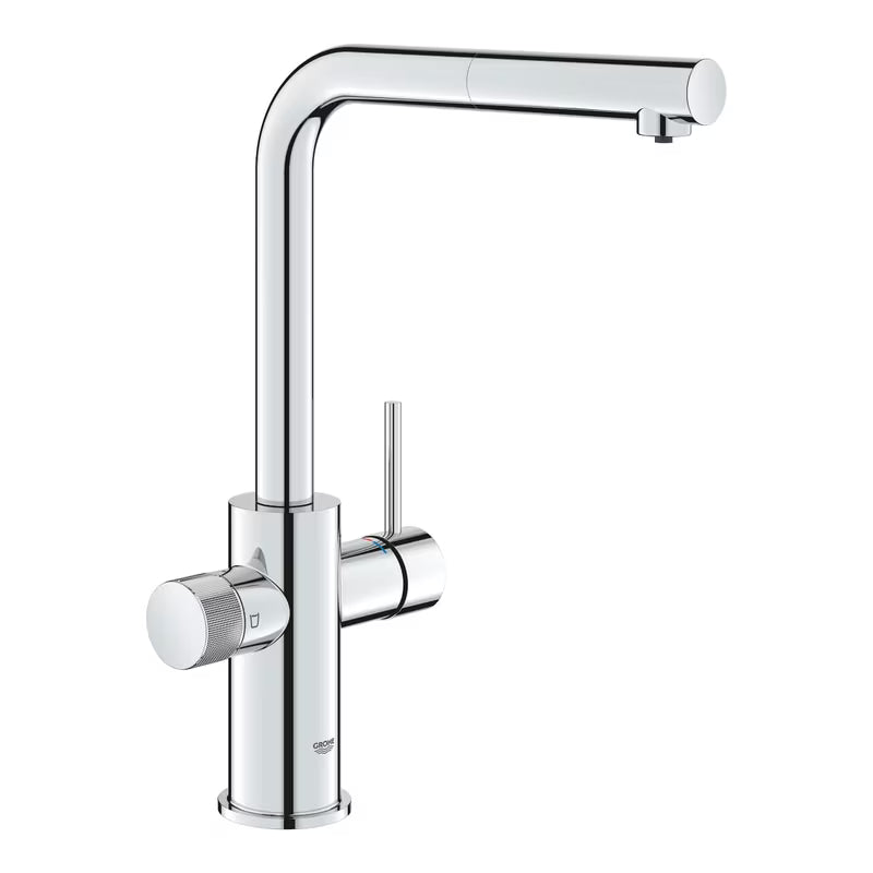 Grohe Blue Pure 2022 svirtinis virtuvinis maišytuvas su filtravimo funkcija, chromas