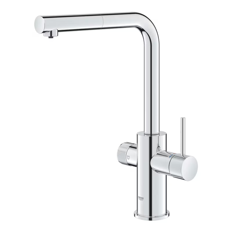 Grohe Blue Pure 2022 svirtinis virtuvinis maišytuvas su filtravimo funkcija, chromas