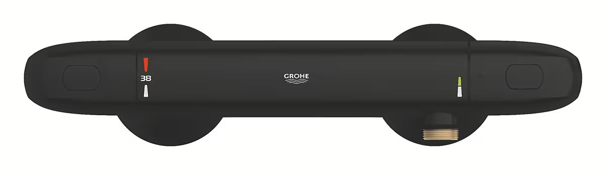 Termostatinė sieninė dušo maišytuvas Grohe Grohtherm 1000, matinės juodos spalvos