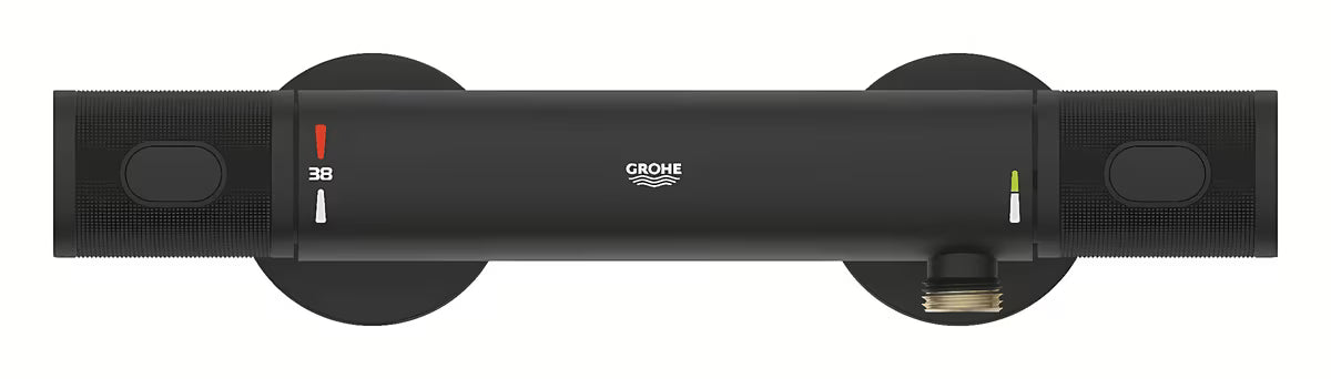 Termostatinė sieninė dušo maišytuvas Grohe Grohtherm 1000 Performance, spalva phantom black