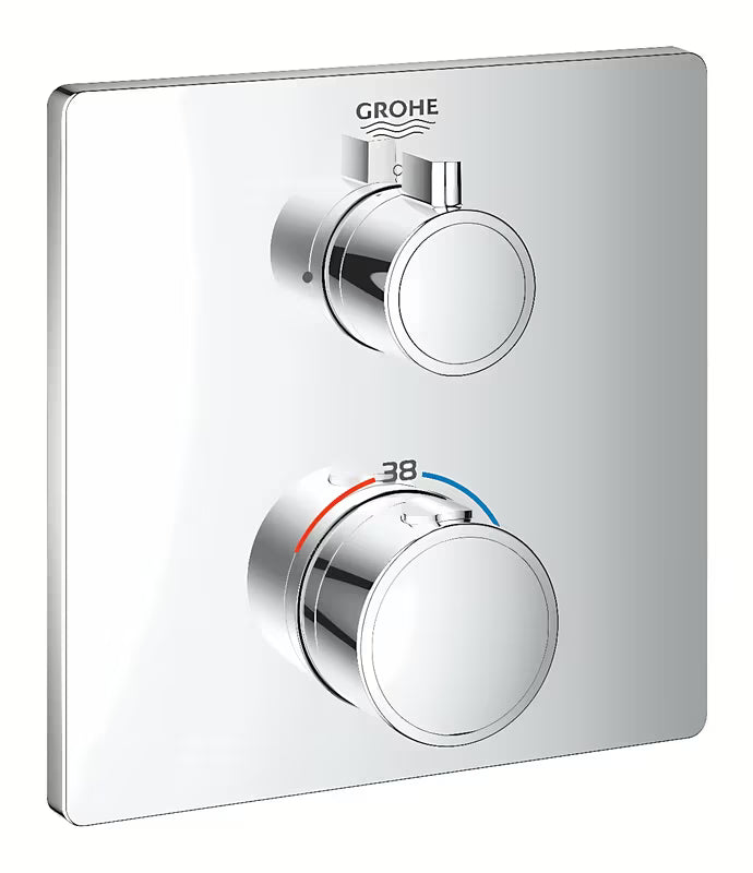 Grohe Grohtherm potinkinė termostatinė dušo maišytuvas chromo spalvos