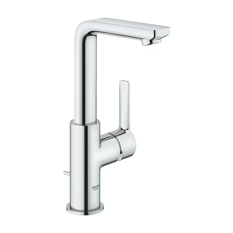 Grohe Lineare aukšta svirtinis praustuvo maišytuvas su praustuvo dugno vožtuvas chromo spalvos