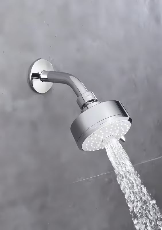 Chromuota viršutinis dušas Grohe New Tempesta Cosmopolitan su keturiomis srovėmis ir taupiu vandens srautu