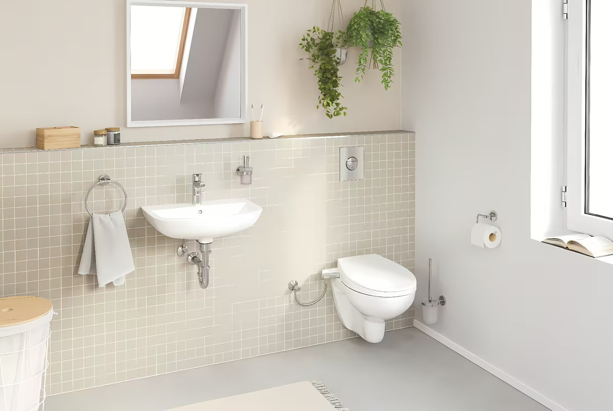 Chromuotas nuleidimo mygtukas Grohe Nova Cosmopolitan s DualFlush ir start/stop funkcija