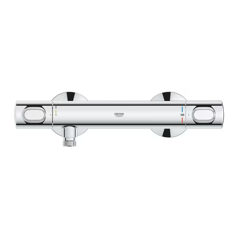 Termostatinė sieninė dušo maišytuvas Grohe Precision Flow chromo spalvos su SafeStop ir EcoJoy
