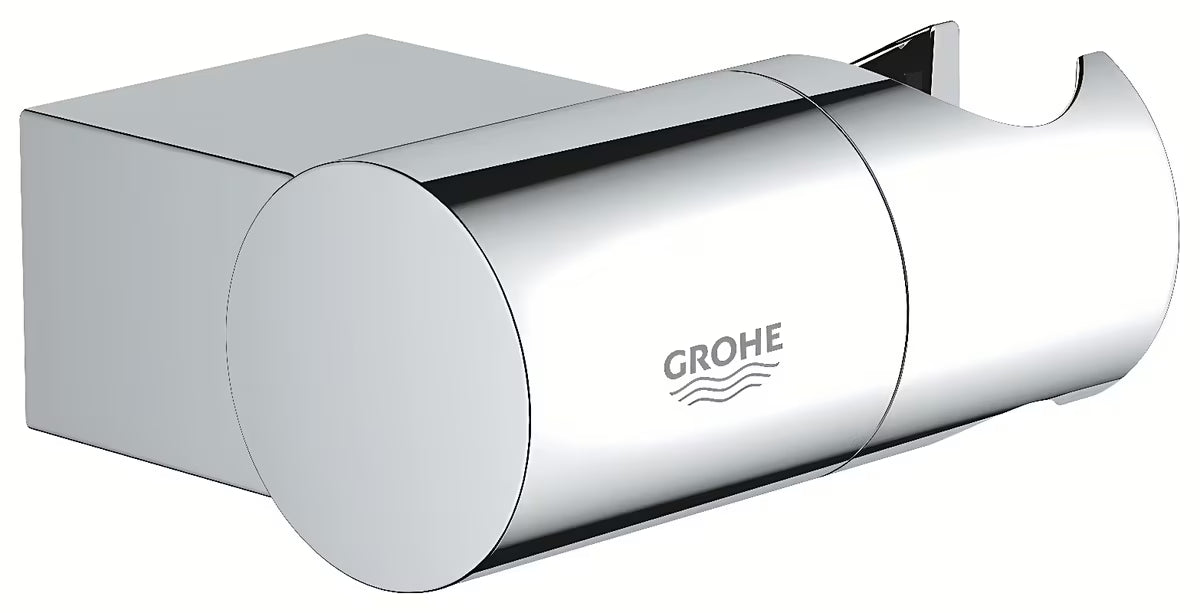 Sieninis reguliuojamas dušo laikiklis Grohe Rainshower chromo spalvos su GROHE StarLight paviršiumi.