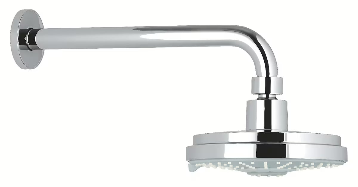 Chromuotas metalinis dušo galvos alkūnė Grohe Rainshower, 286 mm ilgio, pro viršutiniam dušui