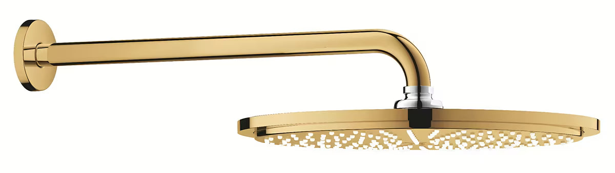Grohe Rainshower Cosmopolitan Metal viršutinis dušas 310 su 380 mm laikikliu, Cool Sunrise apdaila