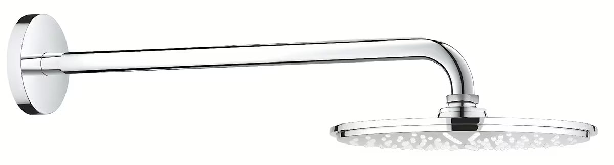 Metalinė viršutinis dušas Grohe Rainshower Cosmopolitan Metal chromo spalvos su dušo galvos alkūnė