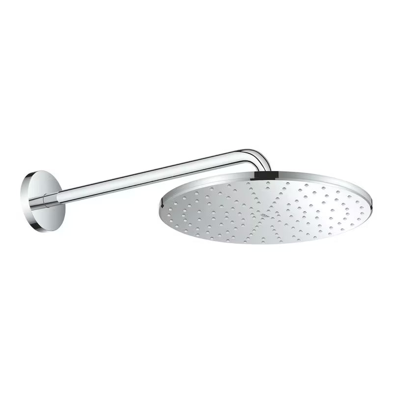 Grohe Rainshower Mono viršutinis dušas su dušo galvos alkūnė chromo spalvos, 31 cm skersmens.