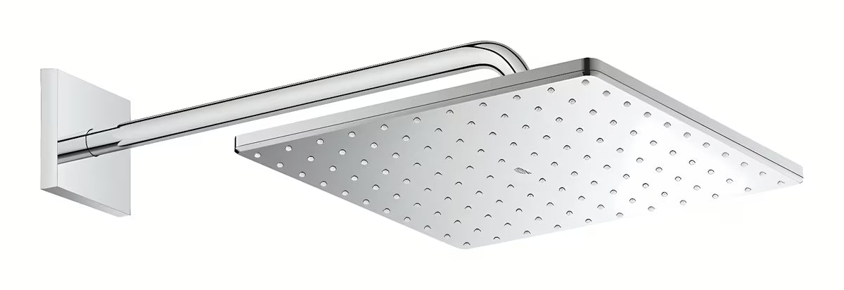 Chromuota viršutinis dušas Grohe Rainshower 310 Mono Cube su dušo laikikliu pro, montuojama ant sienos